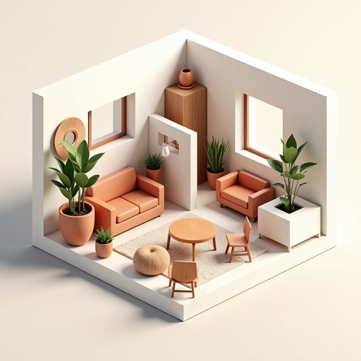 Free Warm Geometric Interior Image | Download at StockCake