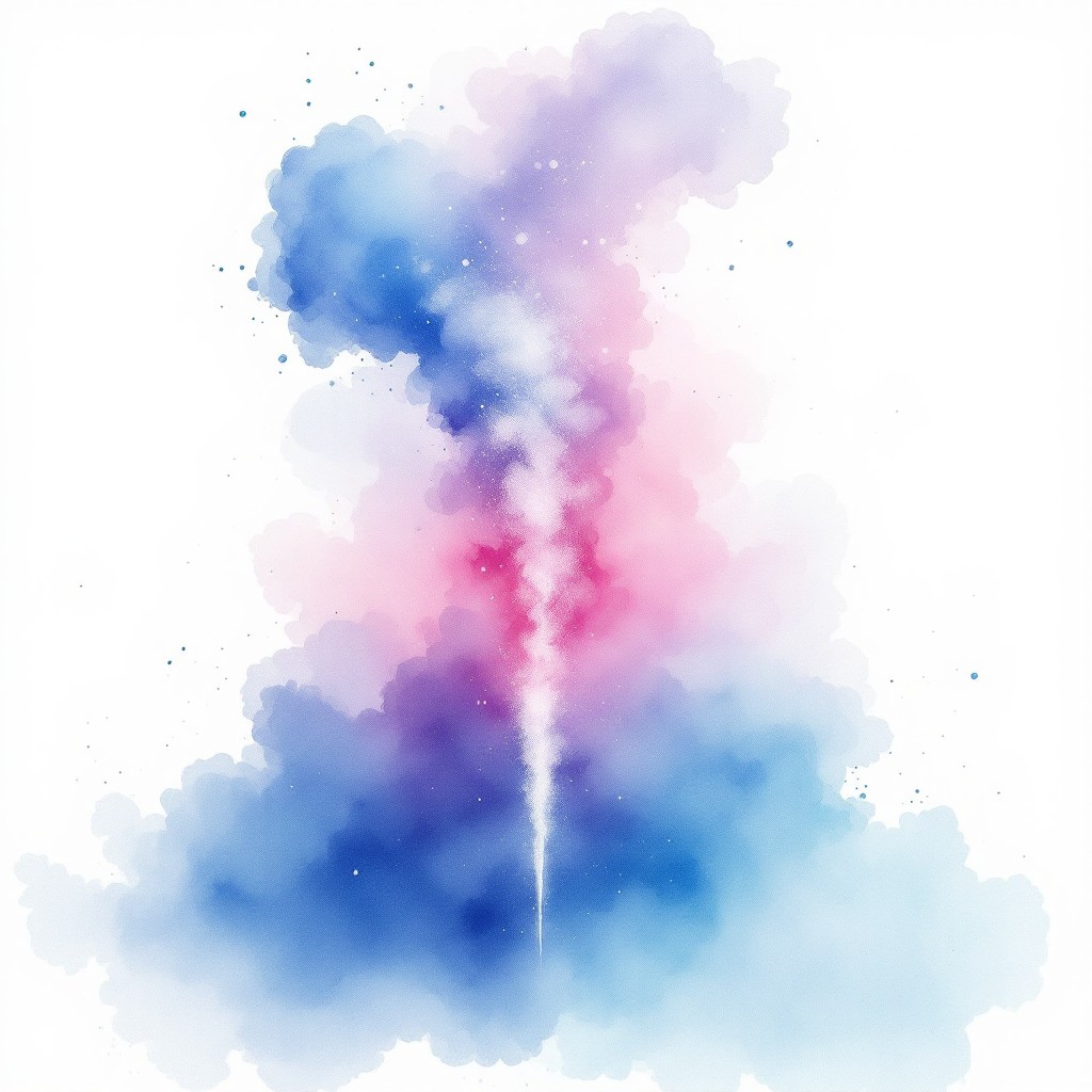 Steam Rising Draping Blue Free Mystic Steam Rising Image - Watercolor, Steam, Ethereal | Download ...