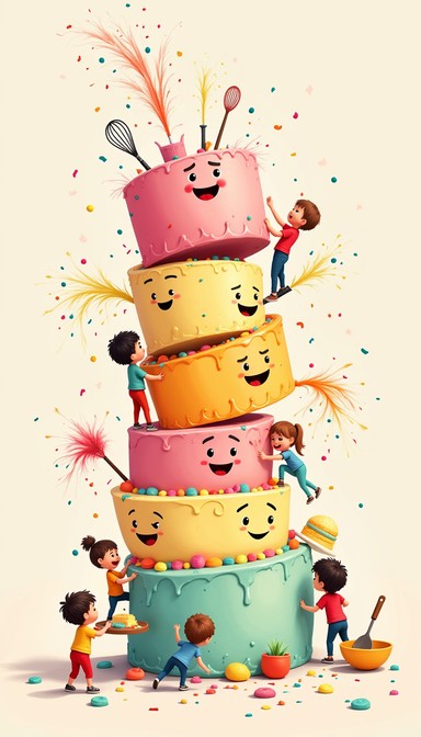 Free Towering Cake Adventure Image - Cake, Celebration, Teamwork ...