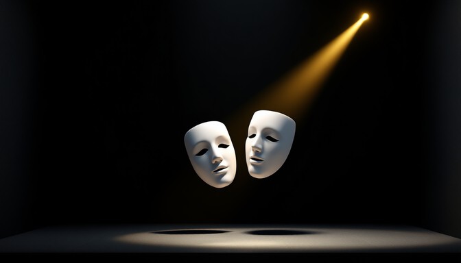 Mask Simmetry Free Masks Meet Light Image - Theater, Masks, Spotlight | Download at ...