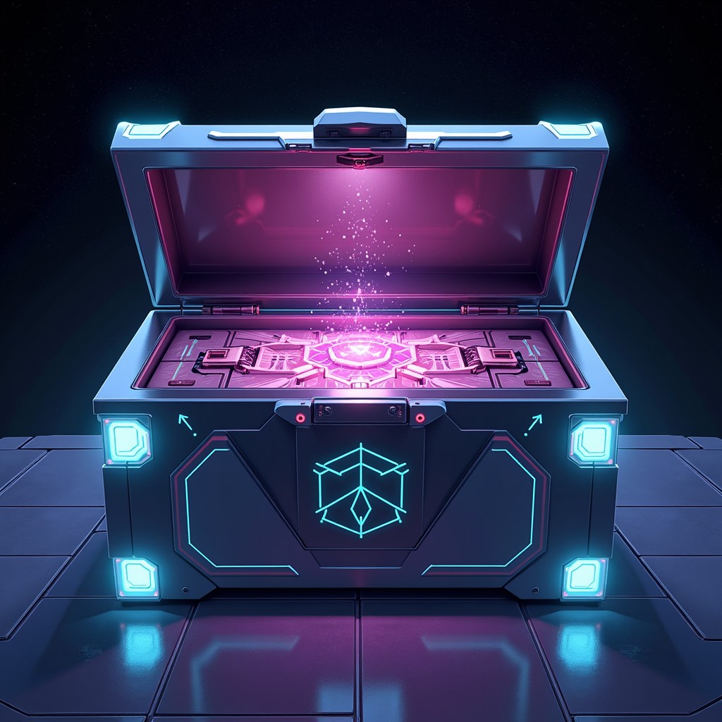 Free Glowing Tech Coffer Image - Coffer, Futuristic, Cyberpunk ...