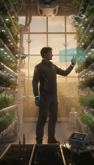 Free Future Farming Innovation Image - Futuristic, Agriculture, Farmer ...