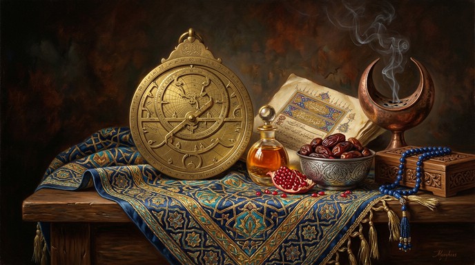 Middle Eastern Objects Free Arabian Treasures Display Image - Astrolabe, Brass, Islamic ...