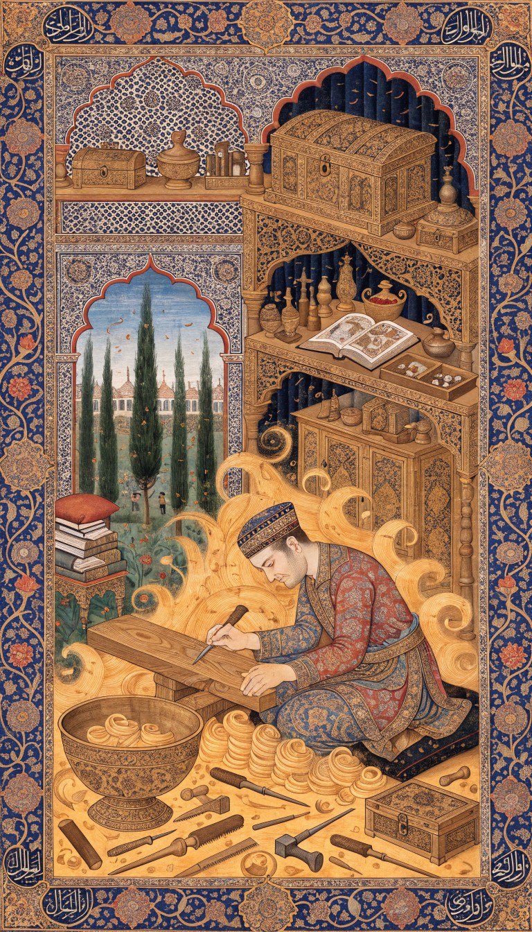 Orient Carpentry Works Free Persian Carpenter Crafting Image - Carpenter, Woodworking, Persian ...