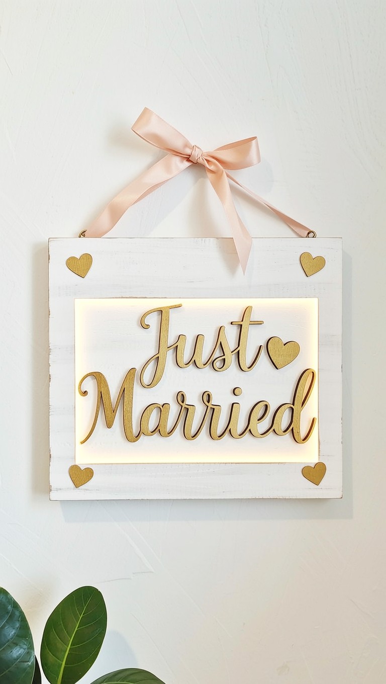 Free Just Married Sign Image - Wedding, Married, Sign | Download at ...