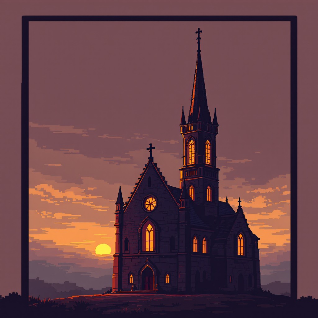 Free Gothic Pixel Church Image - Pixelart, Gothic, Church | Download at ...