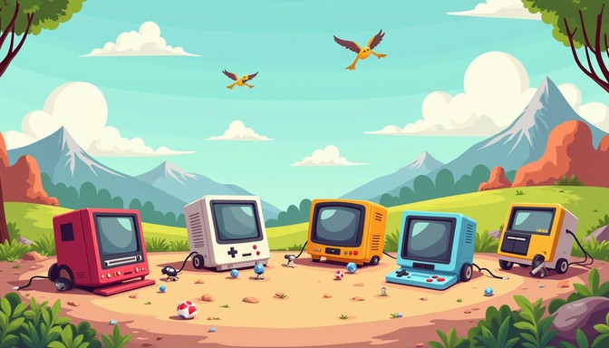 Retro Talking Free Retro Console Characters Image - Retro, Computers, Vintage ...