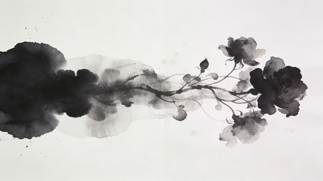 Flow With Ink Free Ink Flows Down Image - Minimal, Abstract, Ink | Download at StockCake