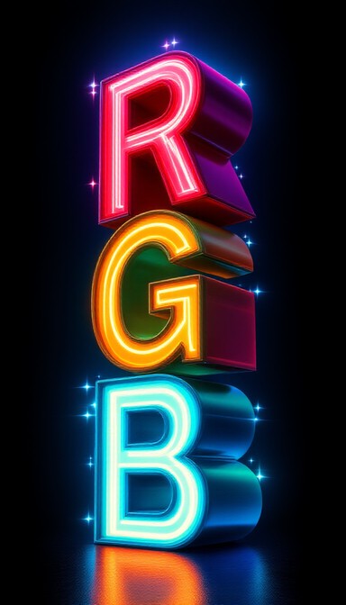 Rgb Writing Free RGB Typography Art Image - Rgb, Typography, Neon | Download at ...