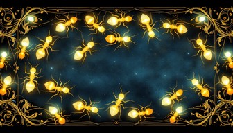 Ant Pattern Border Free Glowing Ant Pattern Image - Luminescent, Ants, Medieval | Download ...