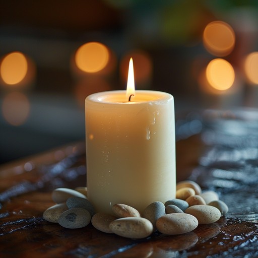 Free Candlelight Serene Ambience Image - Candle, Tranquility, Stones ...