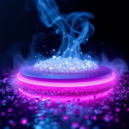 Steam Rising Draping Blue Free Neon Steam Rising Image - Neon, Steam, Cyberpunk | Download at ...