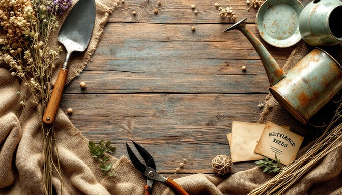 Rustic Garden Tools Free Vintage Garden Tools Image - Vintage, Garden, Tools | Download at ...
