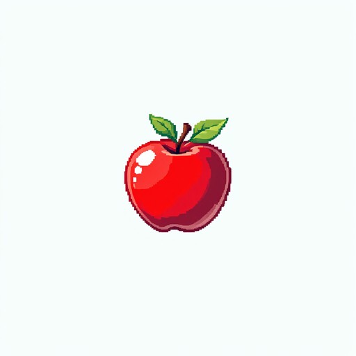 Free Pixelated Apple Float Image - Pixel, Apple, Retro | Download at ...