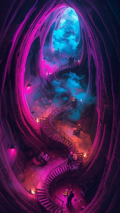 Free Psychedelic Architecture Stock AI Images | StockCake