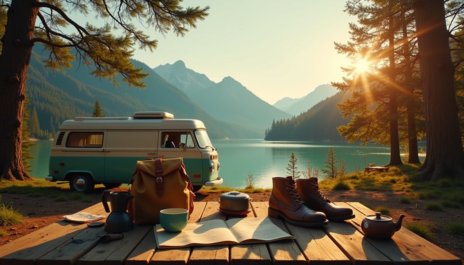 Free Lakeside Van Adventure Image - Lakeside, Camping, Van | Download ...