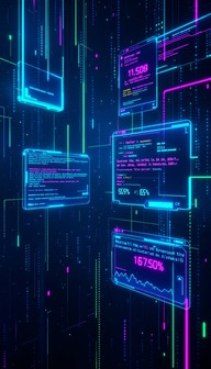 Free Digital Debug Matrix Image - Cyberpunk, Holographic, Debug ...