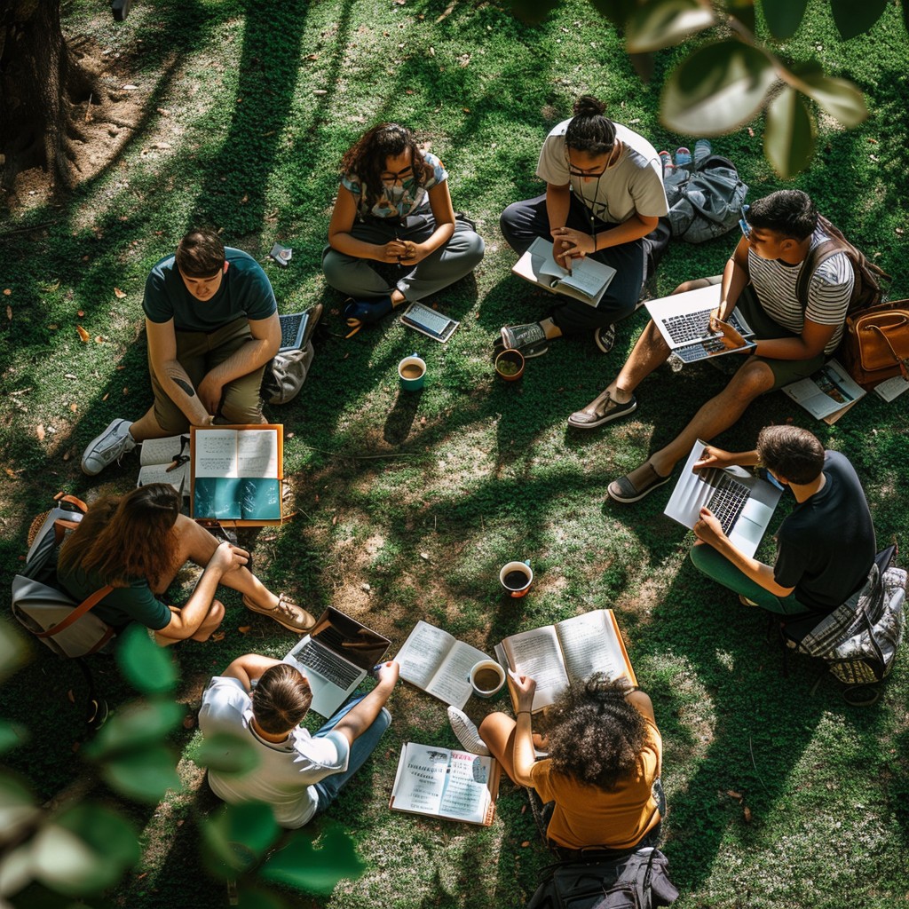 Free Outdoor Study Group Image - Students, Outdoor, Studying | Download ...