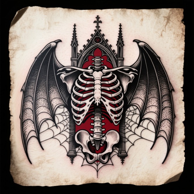 Free Gothic Skeletal Wings Image - Gothic, Skeleton, Wings | Download ...