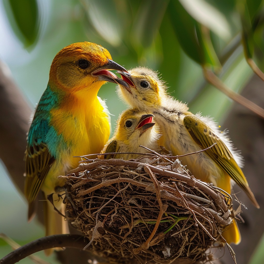 Free Feeding Fledgling Birds Image - Bird, Fledglings, Nest | Download ...