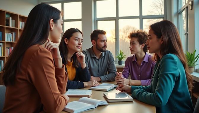Collaborative Exchange Free Diverse knowledge exchange Image - Diverse, Conversation, Library ...