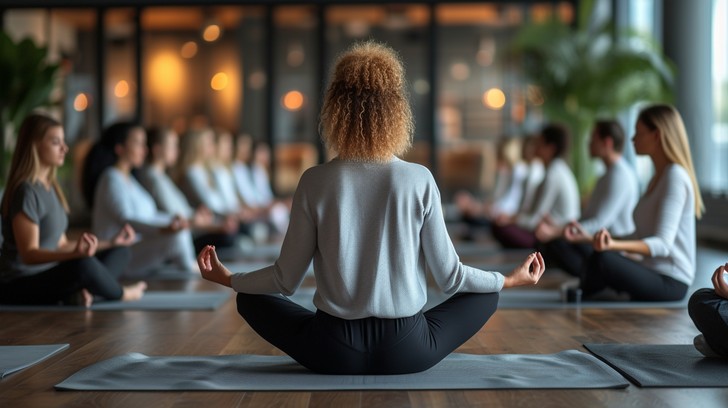 Middle Session Images Free Meditative Group Session Image - Meditation, Yoga, Tranquility ...