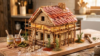Free Edible House Construction Image - Charcuterie, Architecture ...