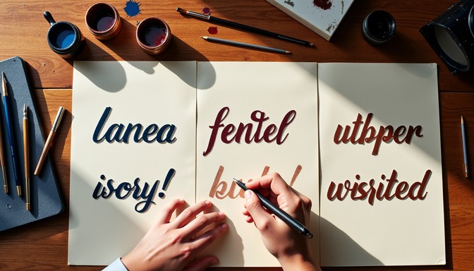 Free Lettering Artist Workspace Image | Download at StockCake