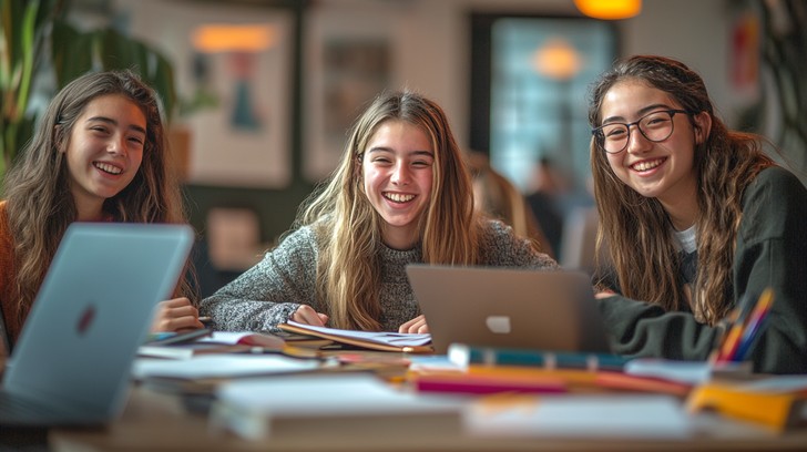 Free Students enjoying studying Image - Students, Studying, Laughter ...