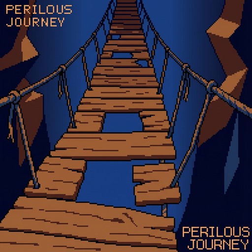 Free Perilous Bridge Crossing Image - Bridge, Pixel, Chasm | Download ...