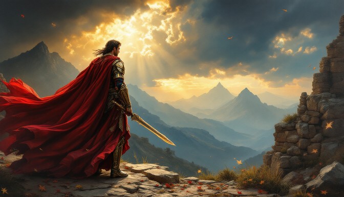 Free Warrior Contemplates Destiny Image - Warrior, Hero, Knight ...