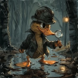 Free Detective Duck Investigates Image - Detective, Duck, Forest ...