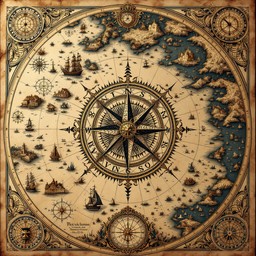 Free Ancient Compass Map Image - Compass, Navigation, Vintage ...