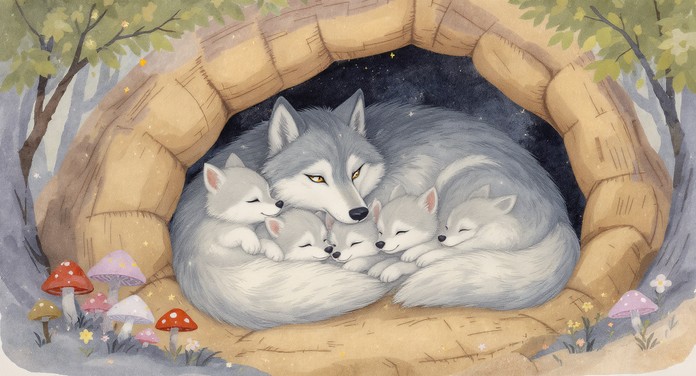 Wolves Family Humans Free Wolf Family Den Image | Download at StockCake