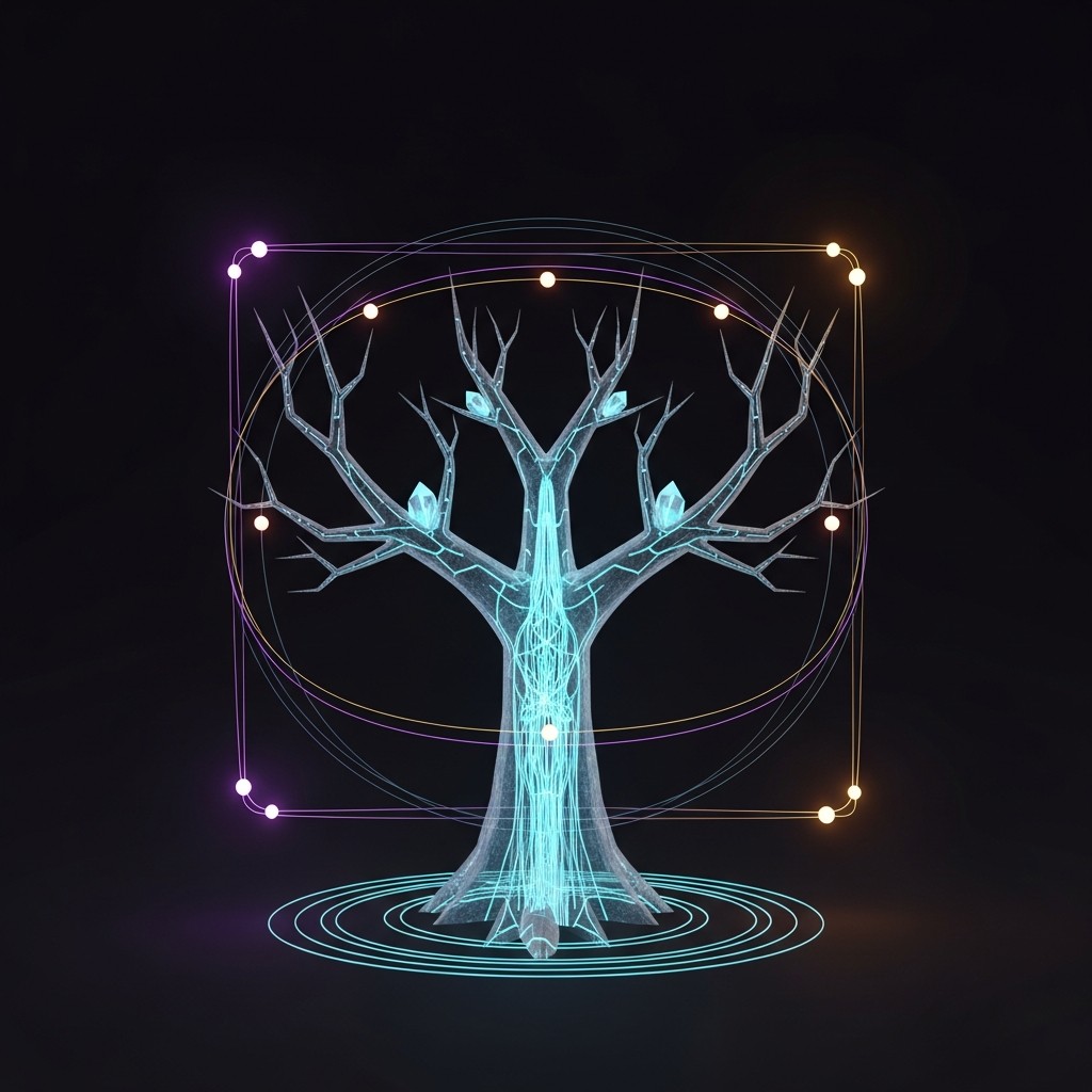 Free Glowing Cyan Tree Image - Tree, Bioluminescent, Cyan | Download at ...