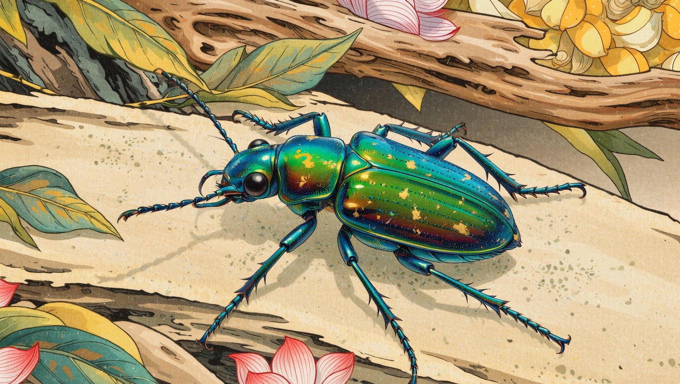 Teal Insects Free Iridescent Jewel Beetle Image - Beetle, Iridescent, Teal ...