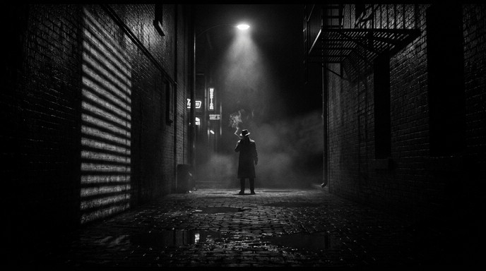 Free Noir Alley Solitude Image - Noir, Mystery, Silhouette | Download ...