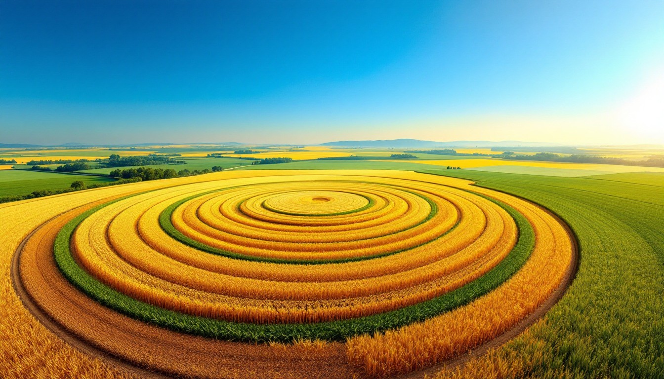 Free Circular Crop Patterns Image - Agriculture, Irrigation, Circular ...