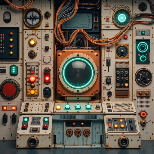 Free Retro Control Panel Image - Retro, Futuristic, Vintage | Download ...