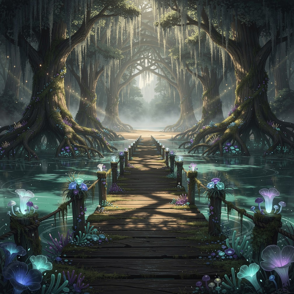 Free Enchanted Forest Pathway Image - Enchanted, Forest, Pier ...