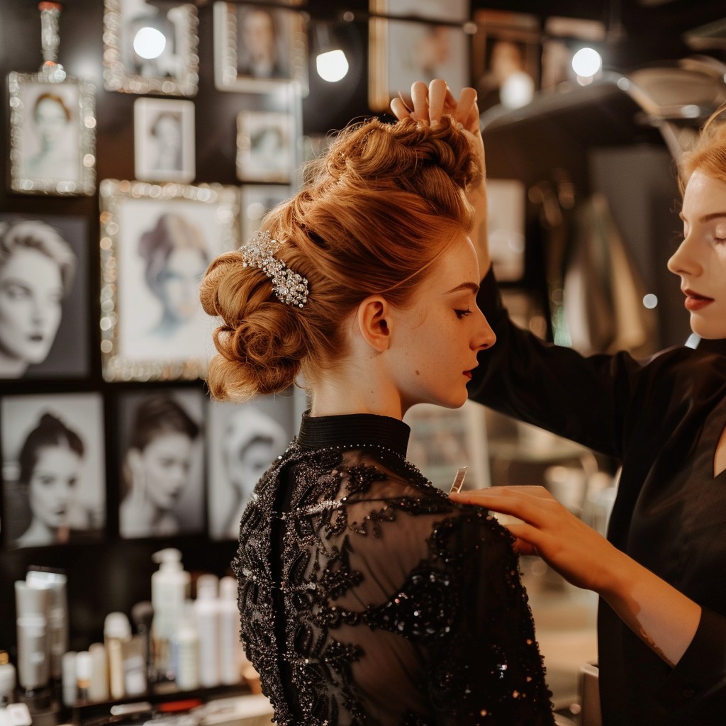Download Elegant Hair Styling Image - Hairstyling, Salon, Fashion ...