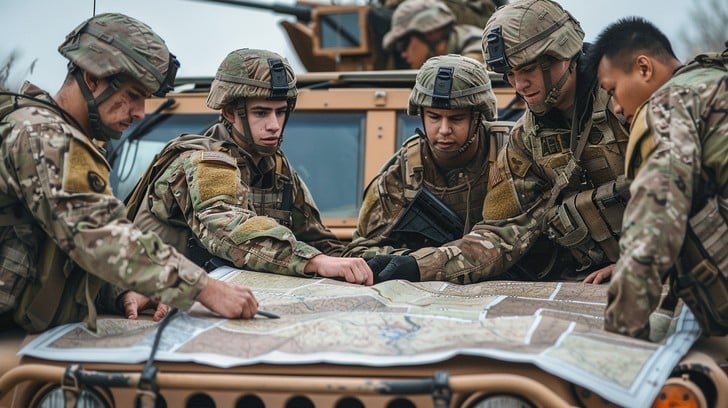 Free Troops Analyzing Map Image - Military, Map, Strategy | Download at ...