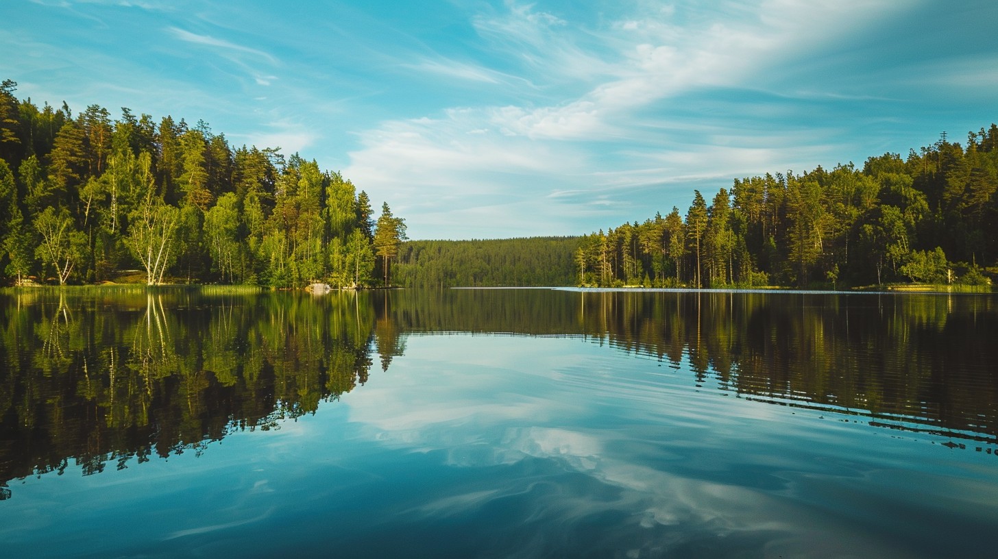 Free Serene Lake View Image - Lake, Reflection, Forest | Download at ...