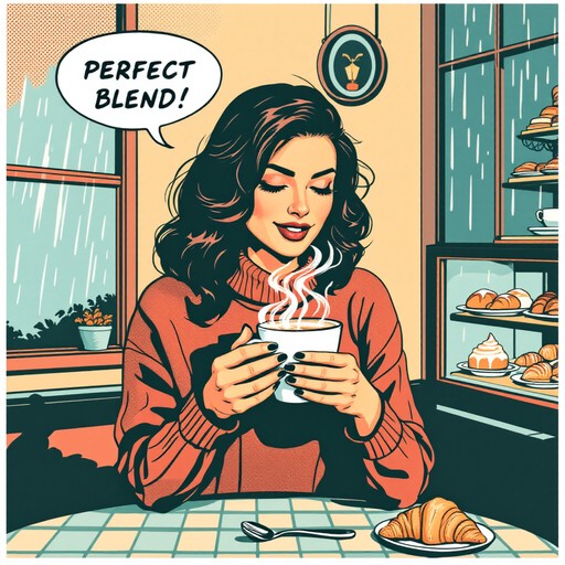 Getting Coffee Comic Free Cozy Coffee Moment Image - Popart, Comic, Cafe | Download at StockCake