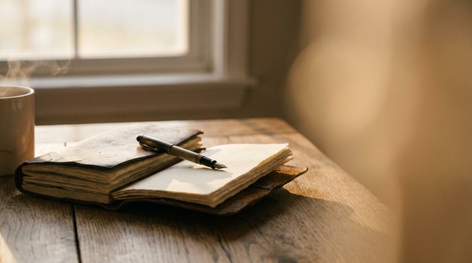 Peaceful Writing Free Cozy Writing Spot Image - Pen, Journal, Leather | Download at ...