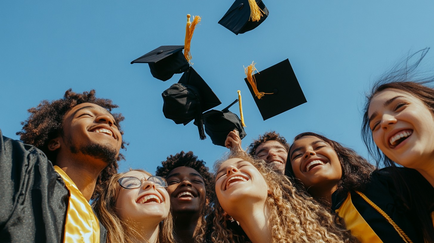 Free Graduates Celebrating Joyously Photo - Graduation, Celebration ...