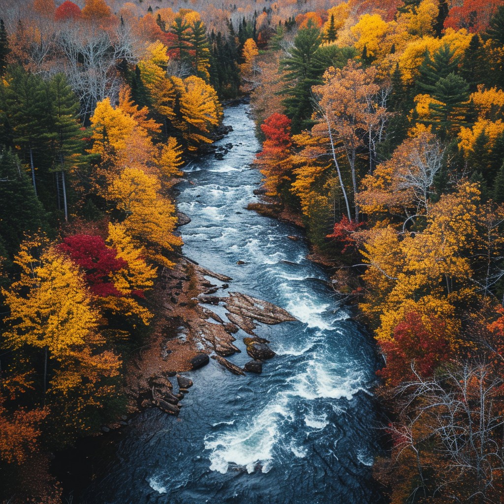 Free Autumn River View Image - Autumn, River, Forest | Download at ...