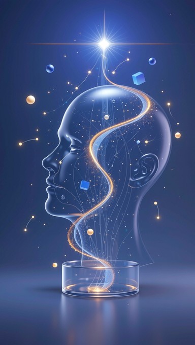 Streamlined Thoughts Image Free Ascending Thoughts Flow Image - Abstract, 3d, Illustration ...
