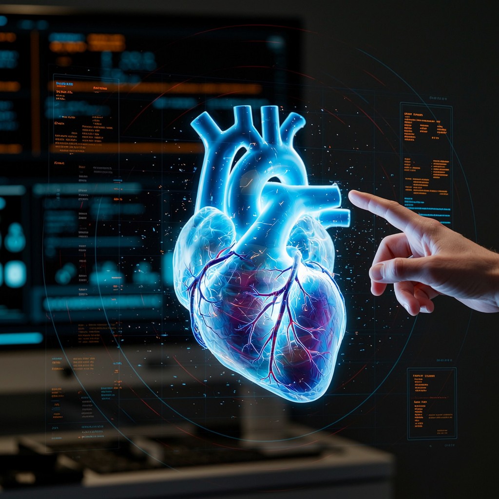 Technology Haert Free Holographic Heart Technology Image - Hologram, Heart, Medical ...