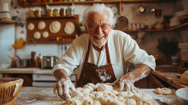 Free Joyful Baker Working Image - Baker, Baking, Kitchen | Download at ...